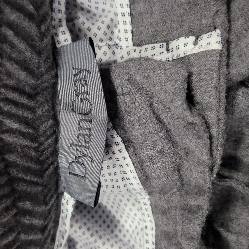 Dylan Grey Wool Drawstring Pants - image 2